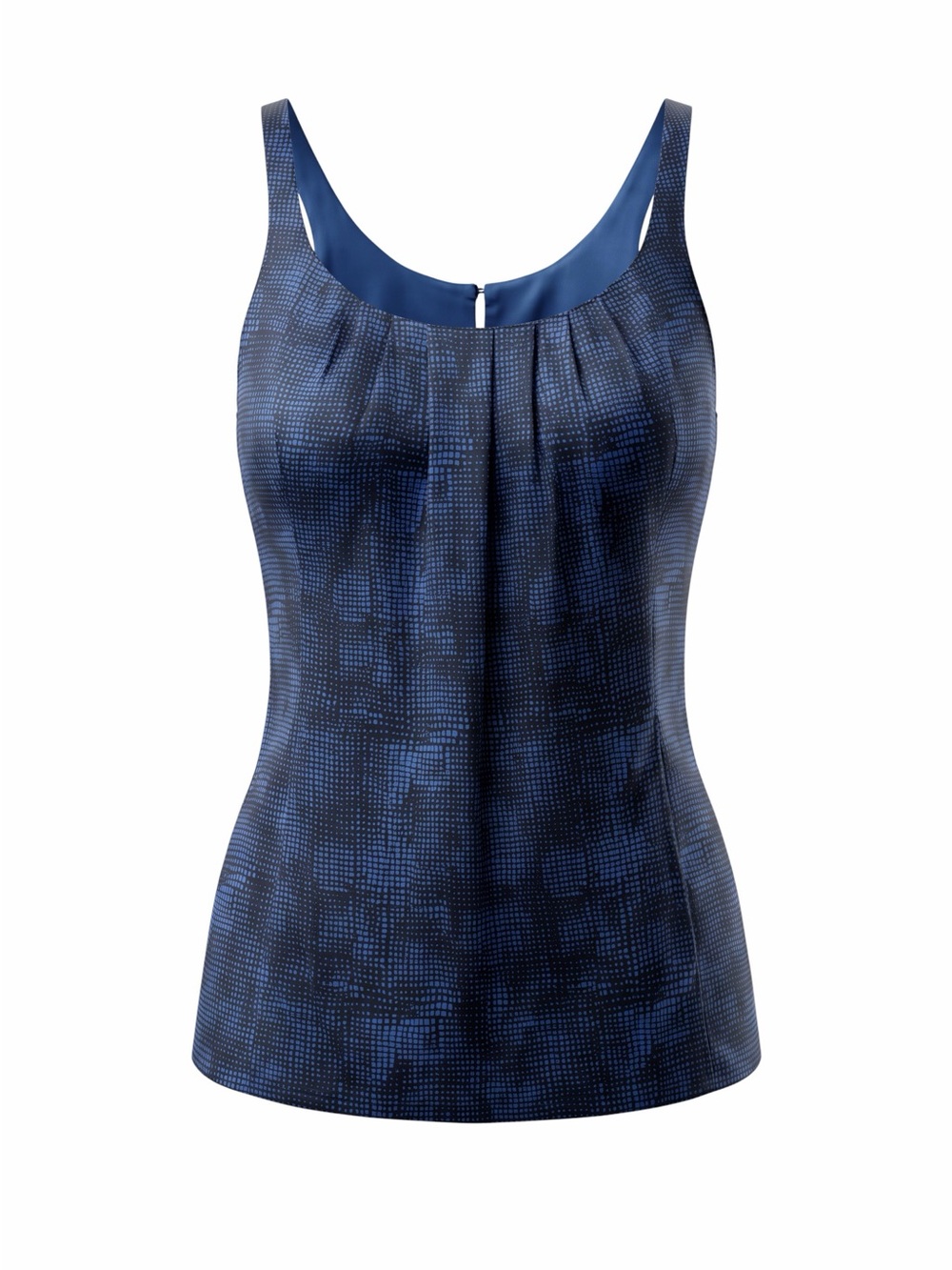 Martin + Osa 100% Silk Grey and Blue top Size 0